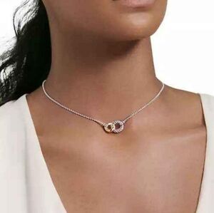 Belmont Curb Link Necklace Sterling Silver with 18K Yellow Gold